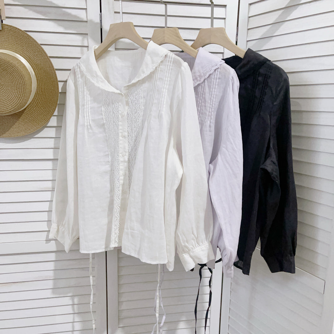 Dame Elegant Ruffle Krave Bluse Stilla