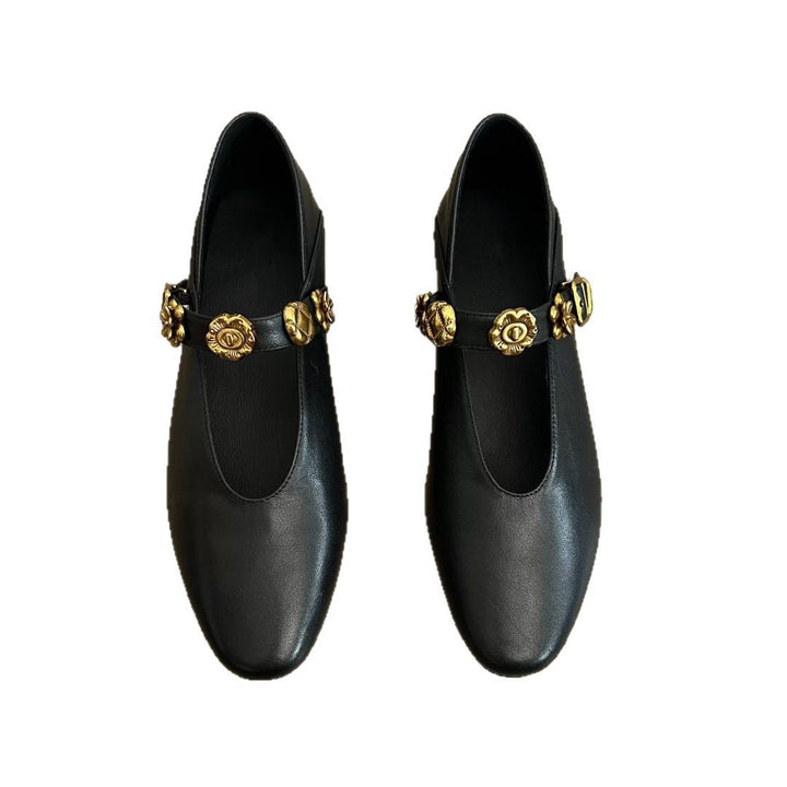 Damer Elegante Ballerinas med moderigtige blomsterdesign Stilla
