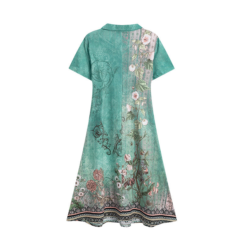 Dame stilfuld kortærmet natkjole Stilla