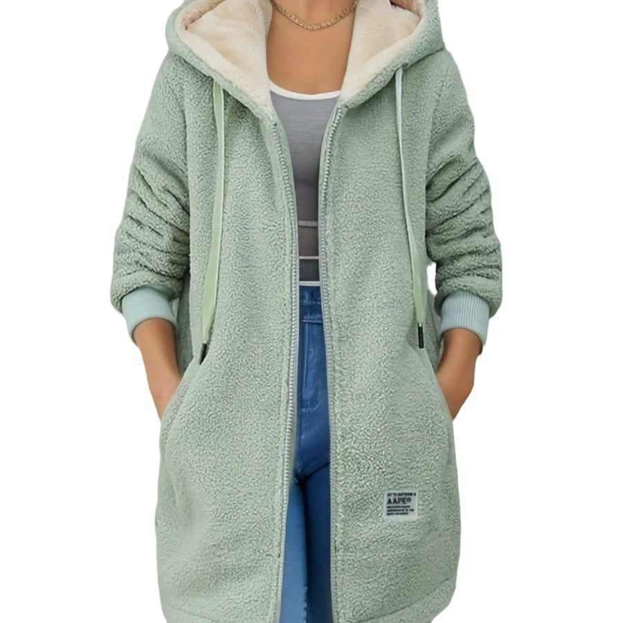 Dame Kapper-Sherpa-Jakke med broderede detaljer Stilla