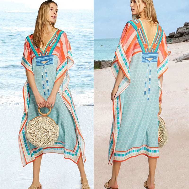 Dame Bohemian-stil Strand Overgang Kjole Stilla