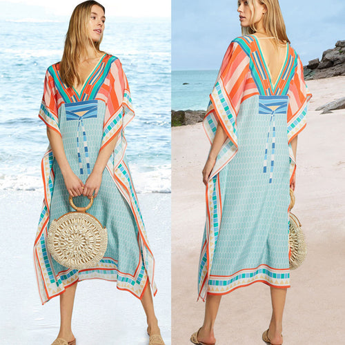 Dame Bohemian-stil Strand Overgang Kjole Stilla