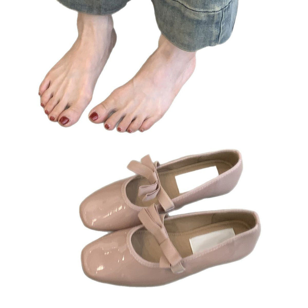Dame Chic Leopardtryk Mary Jane Ballerinaer med Sløjfedetail Stilla