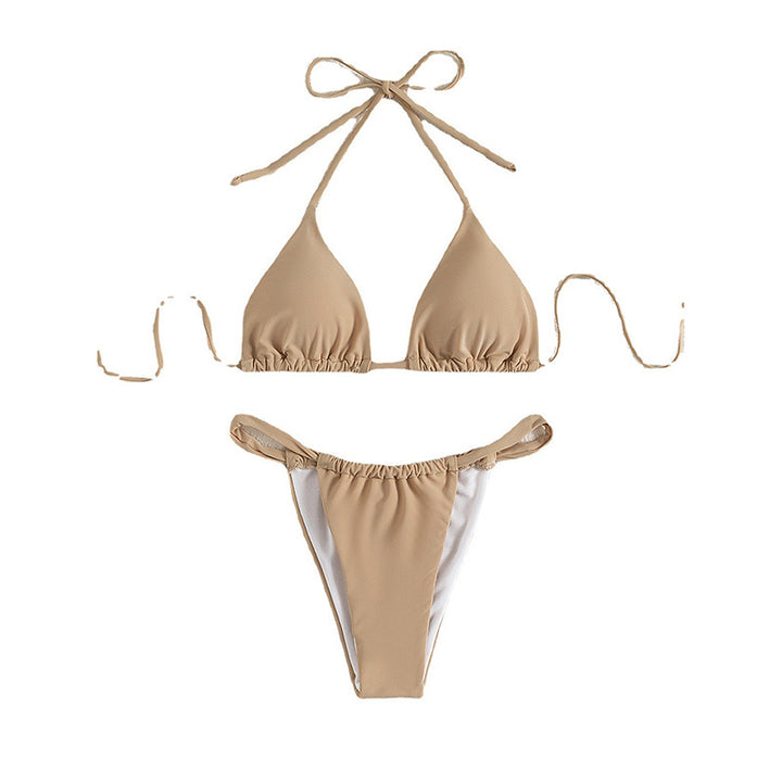 Dame trekant-bikini med justerbare stropper og elegant snit Skovae