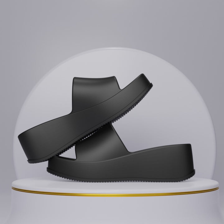 Dame Plateau-bade sandaler med skridsikker sål og ergonomisk form Stilla