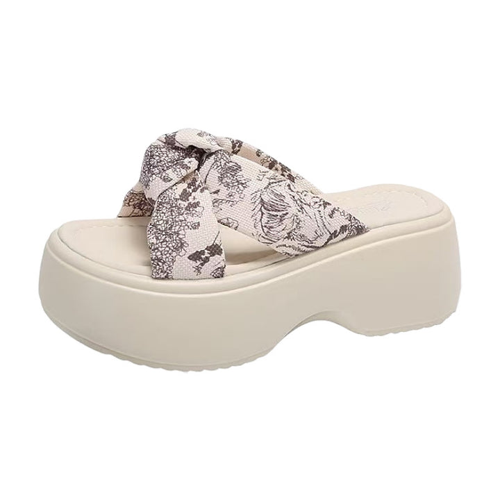 Dame platform-sandaler med moderne knude-design og skridsikker sål Stilla