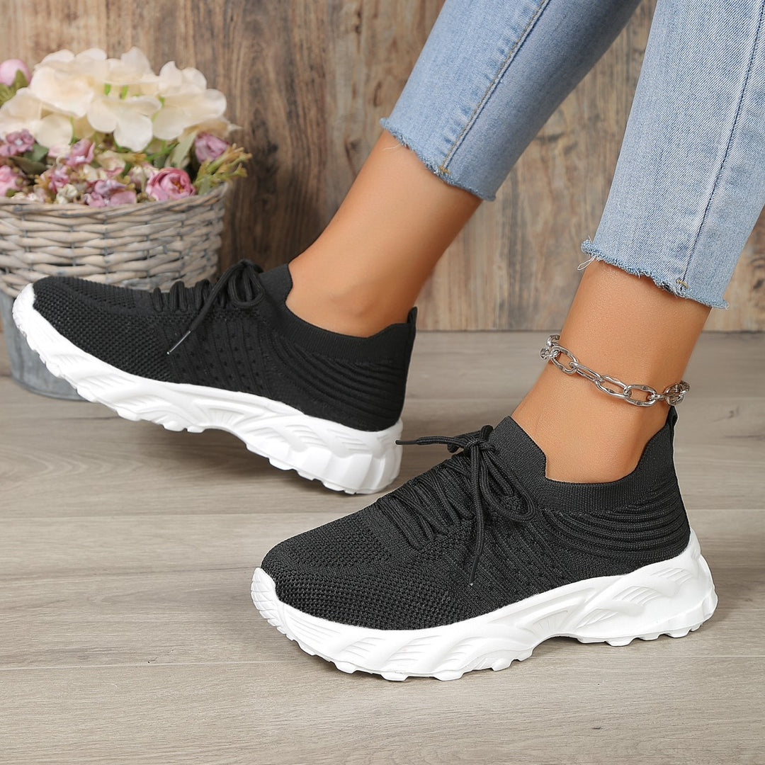 Dame sporty løbesneakers med åndbart overmateriale og fleksibel sål Stilla