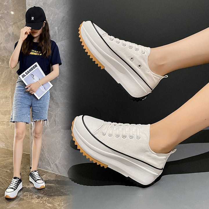 Dame Sneakers med dämpende plateau-sål og robust overdel Stilla