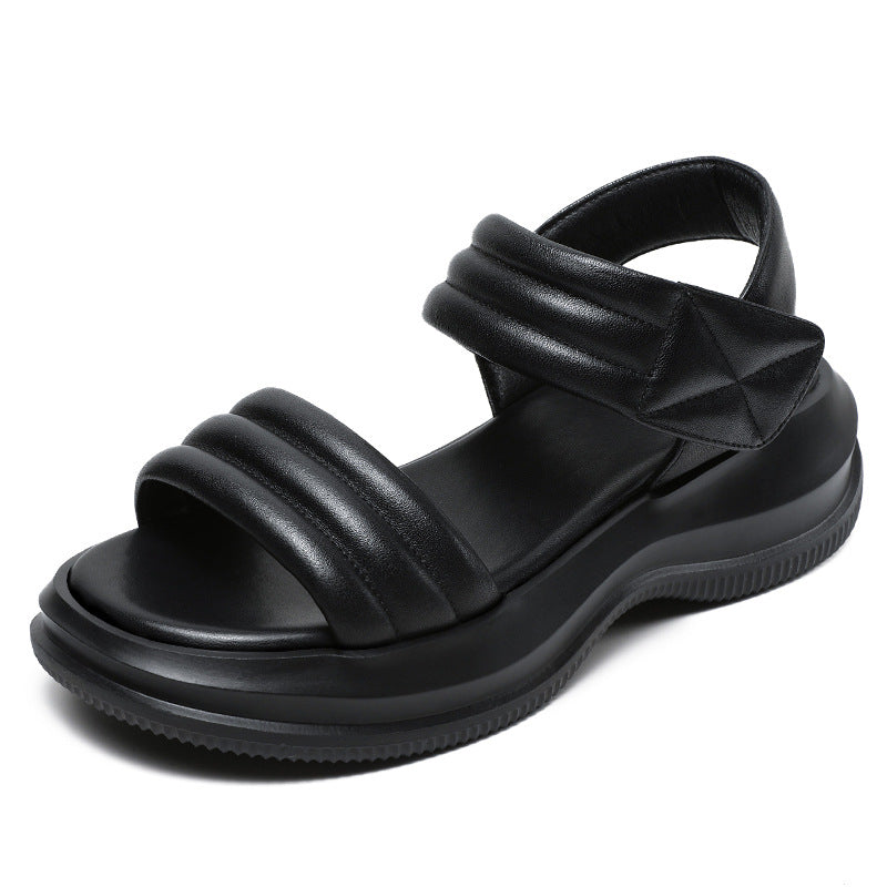 Dame Minimalistiske Komfort Sandaler med justerbare Remme Stilla