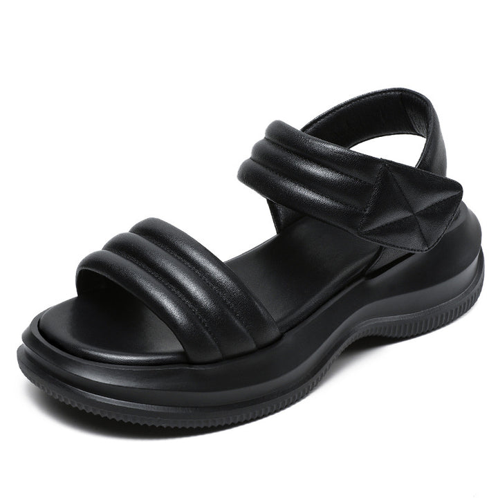 Dame Minimalistiske Komfort Sandaler med justerbare Remme Stilla