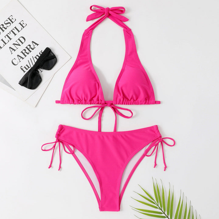 Dame Triangel-Bikini med Bindebånd Stilla