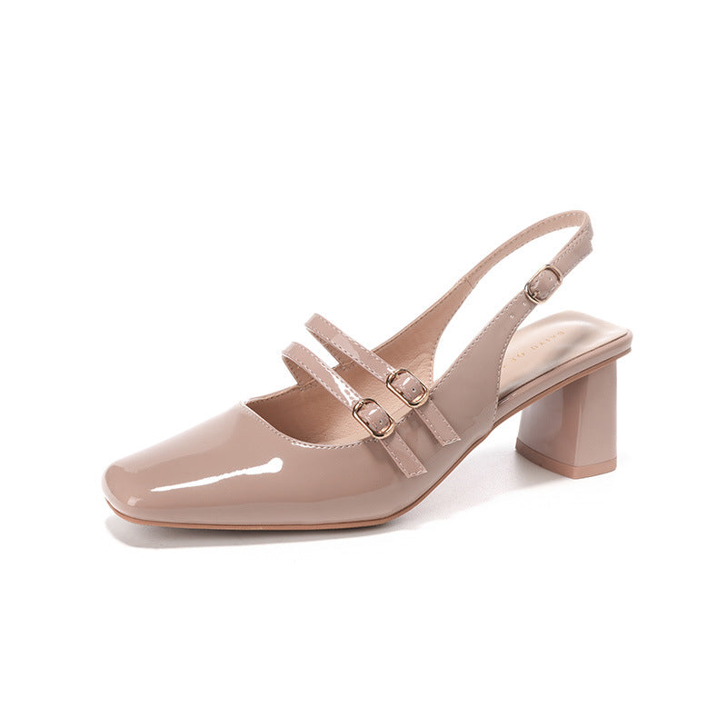 Damessko med blokhæle og slingback Stilla
