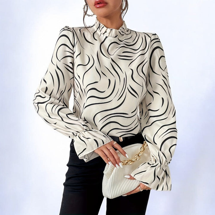 Stilla | Elegant mønsterbluse