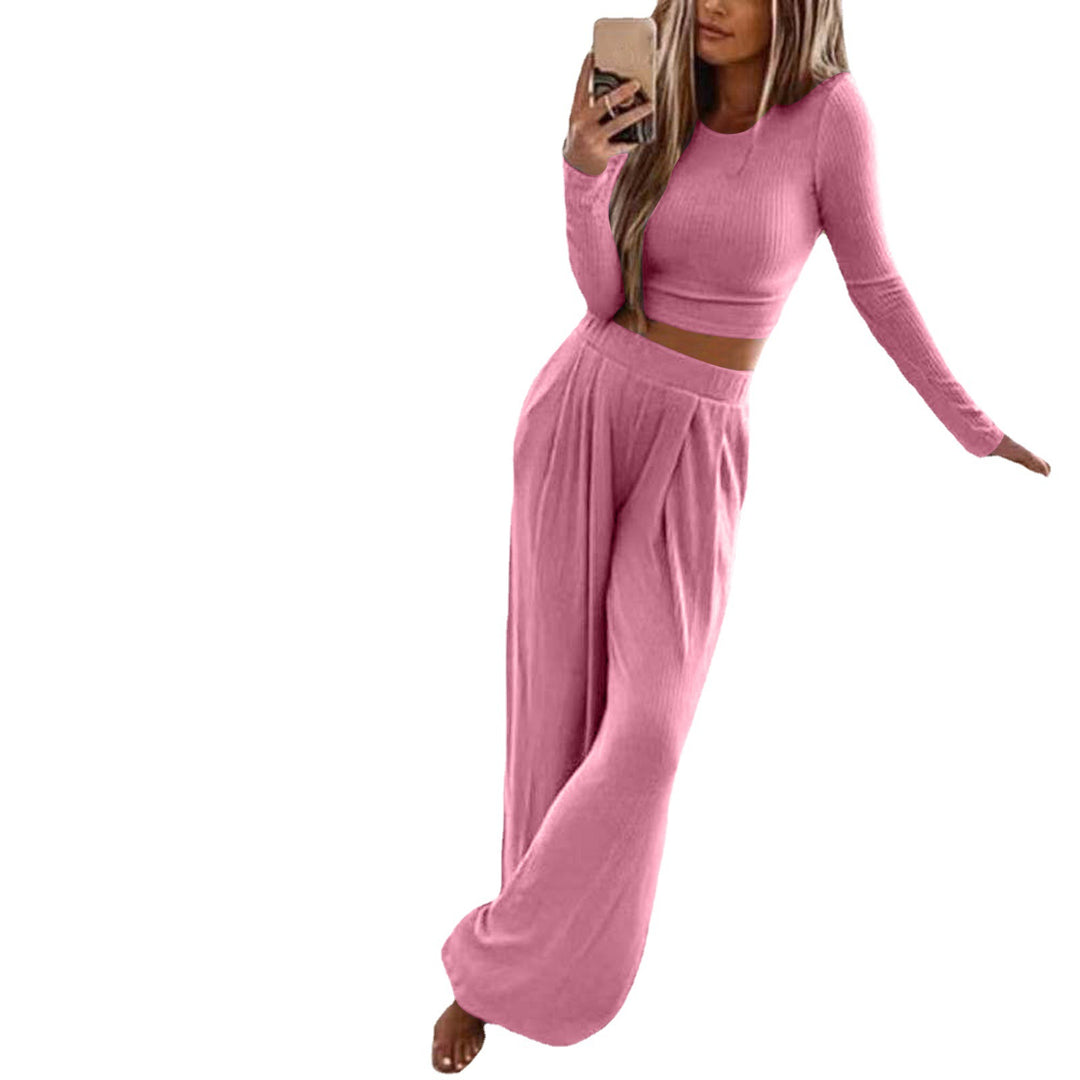 Damer Løst skåret Loungewear-sæt med lange ærmer og elastisk talje Stilla