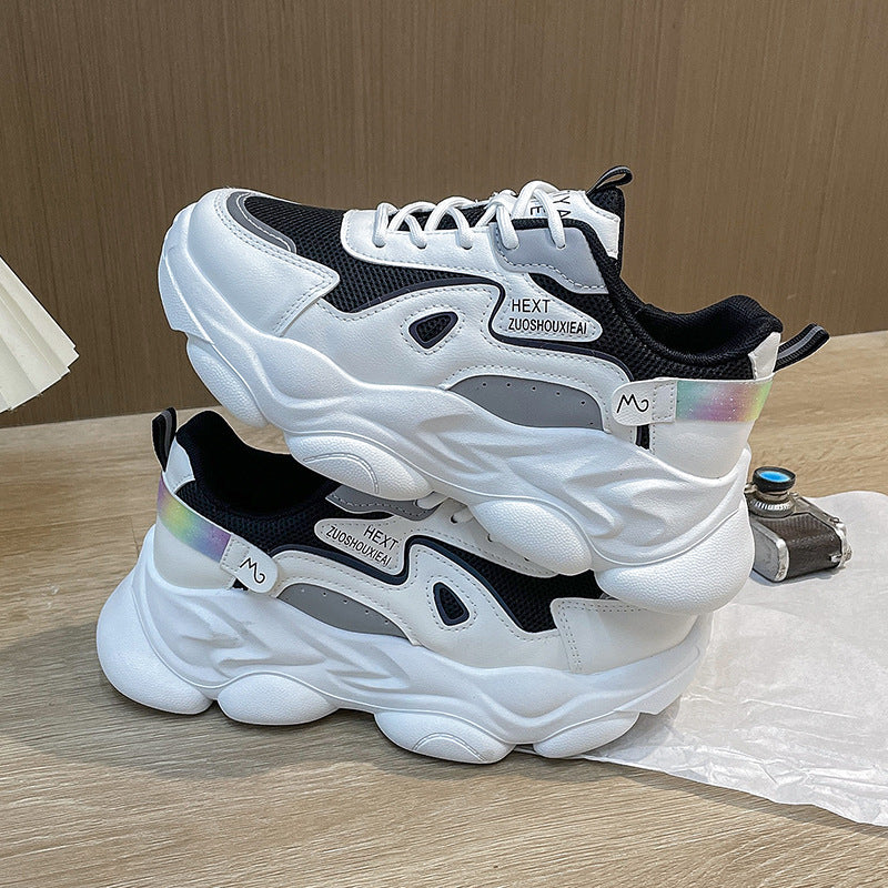 Dame Chunky Sneakers i moderne design med åndbar mesh-overflade og støddæmpende sål Stilla