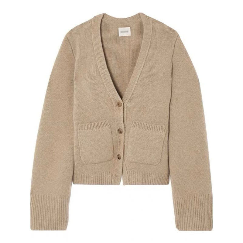 Kvinders Cozy Strik Cardigan med Overdimensionerede Ærmer Stilla