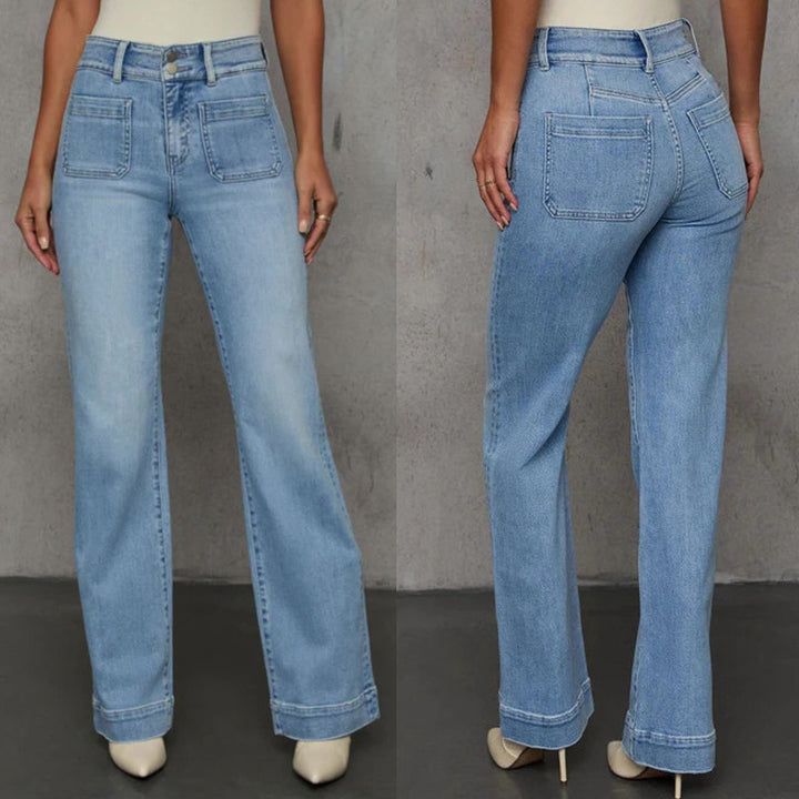 Damer Høj Talje Vintage Jeans Stilla