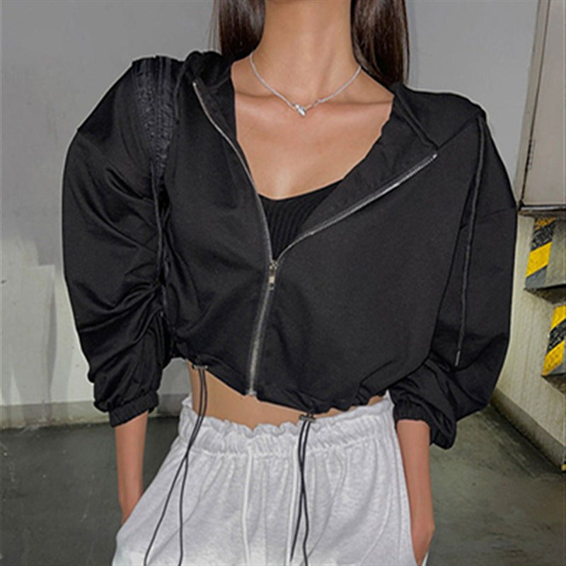 Kvinders fashionable cropped sportsjakke Stilla