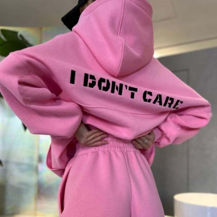 Stilla | Trendy Trykt Sweatshirt Sports Fritids Sæt