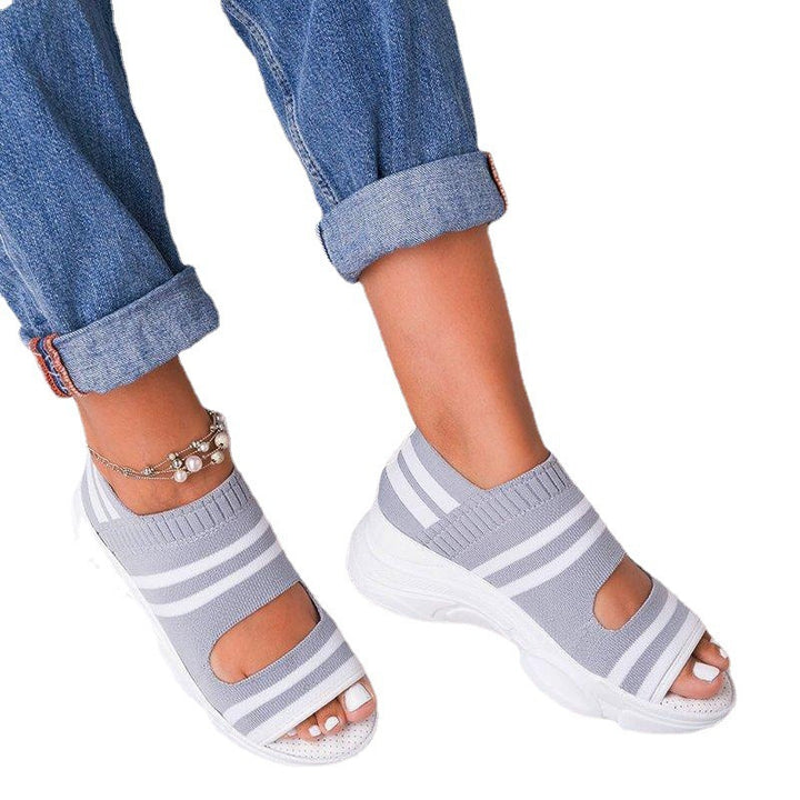 Dame Komfortable Sport-Sandaler med elastiske indsatser og moderne design Stilla