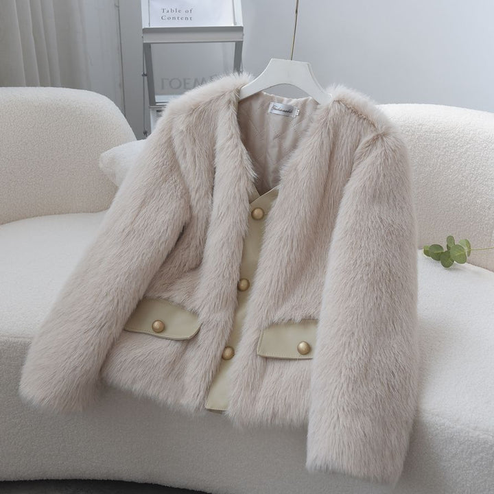 Kvindernes Fuzzy Fur Jakke Stilla