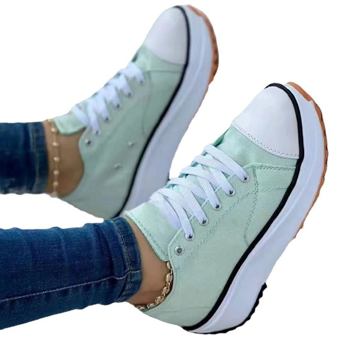 Dame Sporty High-Top Sneakers med åndbart overmateriale og polstret sål Stilla