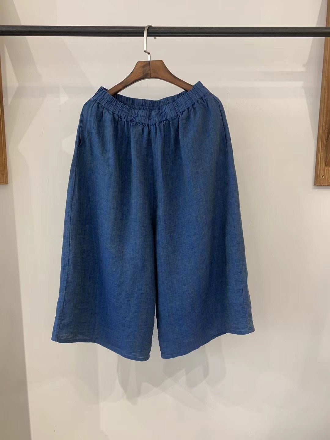 Femme Afslappet Pasform Linned Culottes Stilla