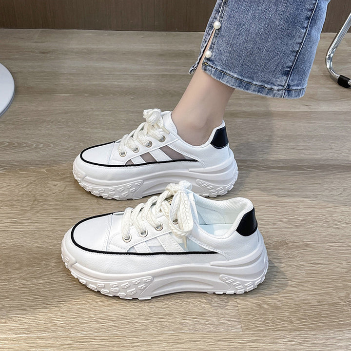 Dame platform sneakers med innovativt såleprofil og åndbar overfladestruktur Stilla