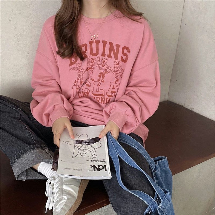 Dame Casual Grafik Sweatshirt med legende design Stilla