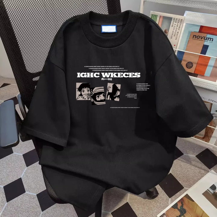 Kvinder oversized grafisk T-shirt Stilla