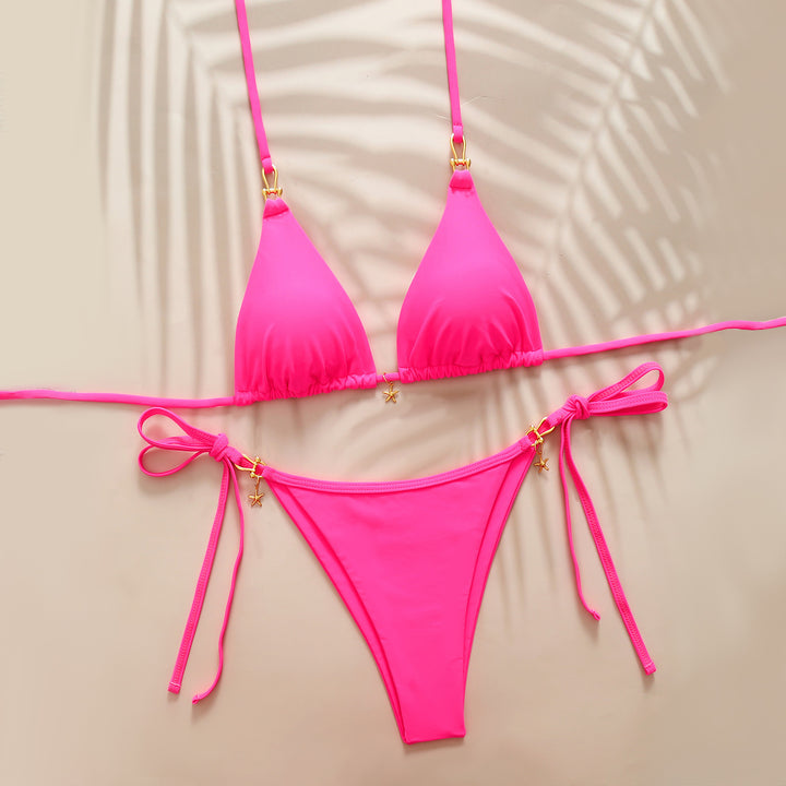 Dame Triangel-Bikini med raffinerede detaljer Skovae