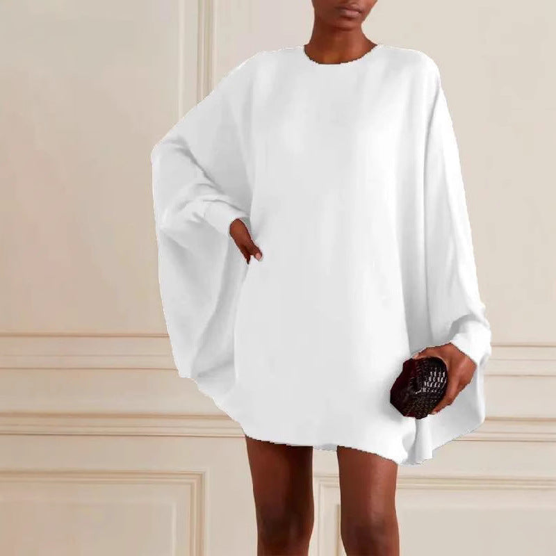 Dame Oversized Kjole med Drapering og Bred Snit Stilla