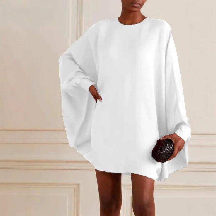 Dame Oversized Kjole med Drapering og Bred Snit Stilla