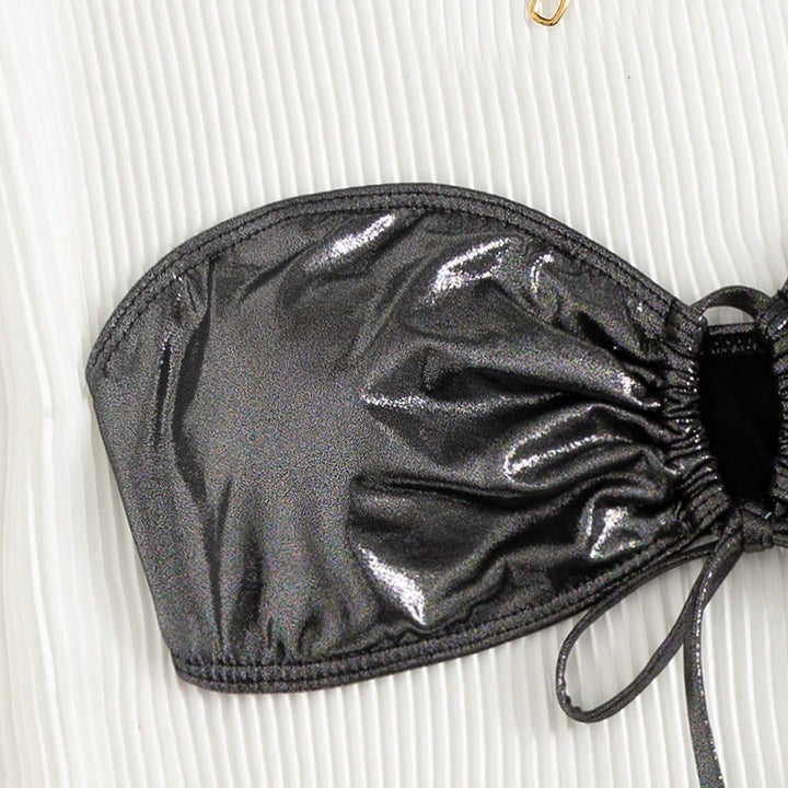Dame bandeau-bikini-sæt med elegant raffinement Skovae