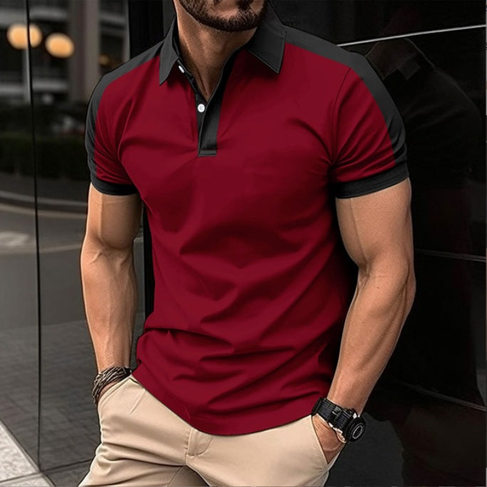 Herrer Poloshirt med moderne krave og åndbart materiale Stilla