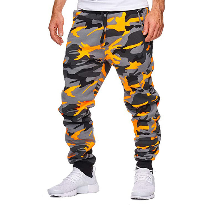 Herrer mode joggebukser i trendy camouflagedesign Stilla