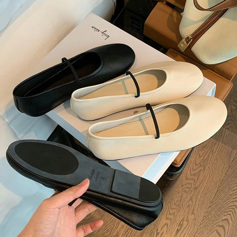 Dame Klassiske Ballerinaer med elegant remdesign Stilla