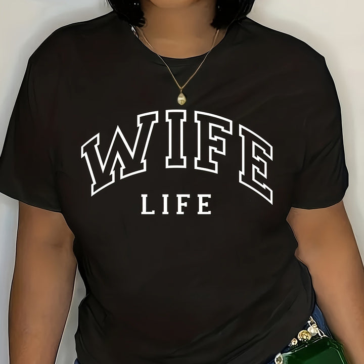 Kvinde Casual Grafik T-Shirt Stilla
