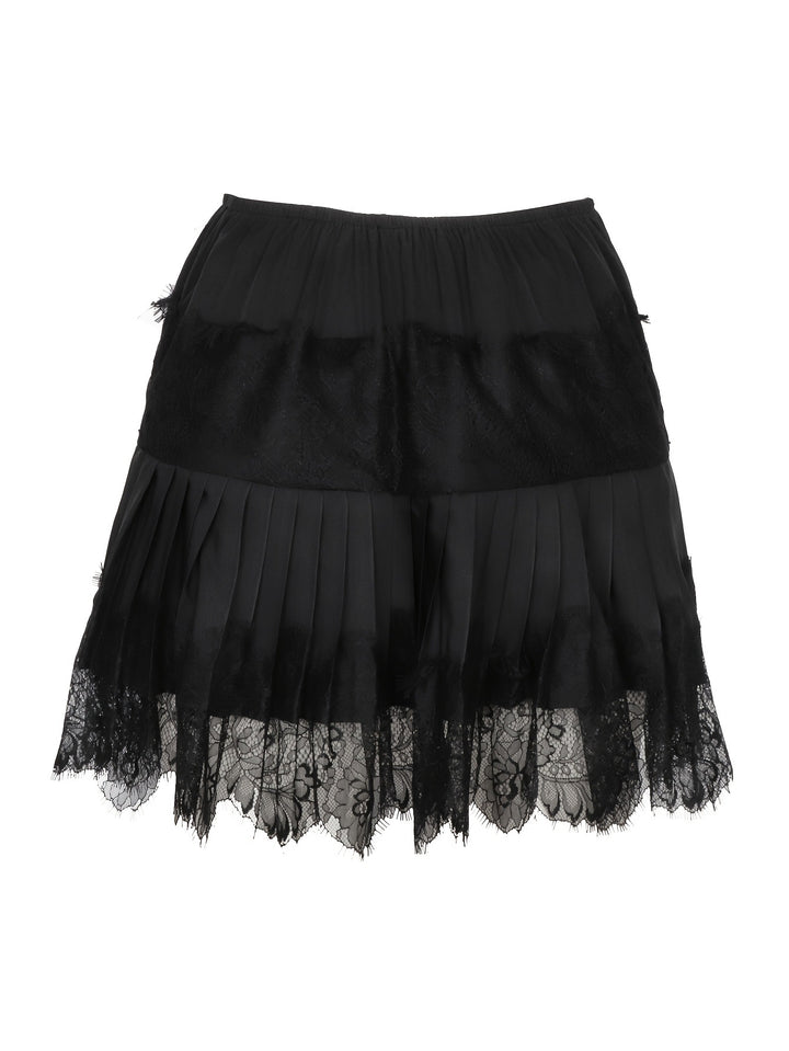 Femme Gestufte Spids Mini Nederdel Stilla