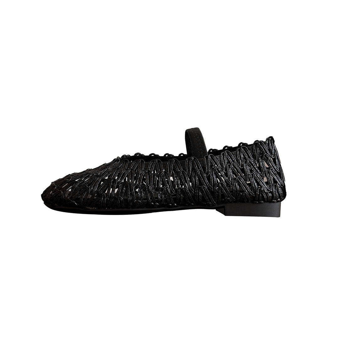 Femme Elegant Udsmykkede Mary Jane Flats Stilla