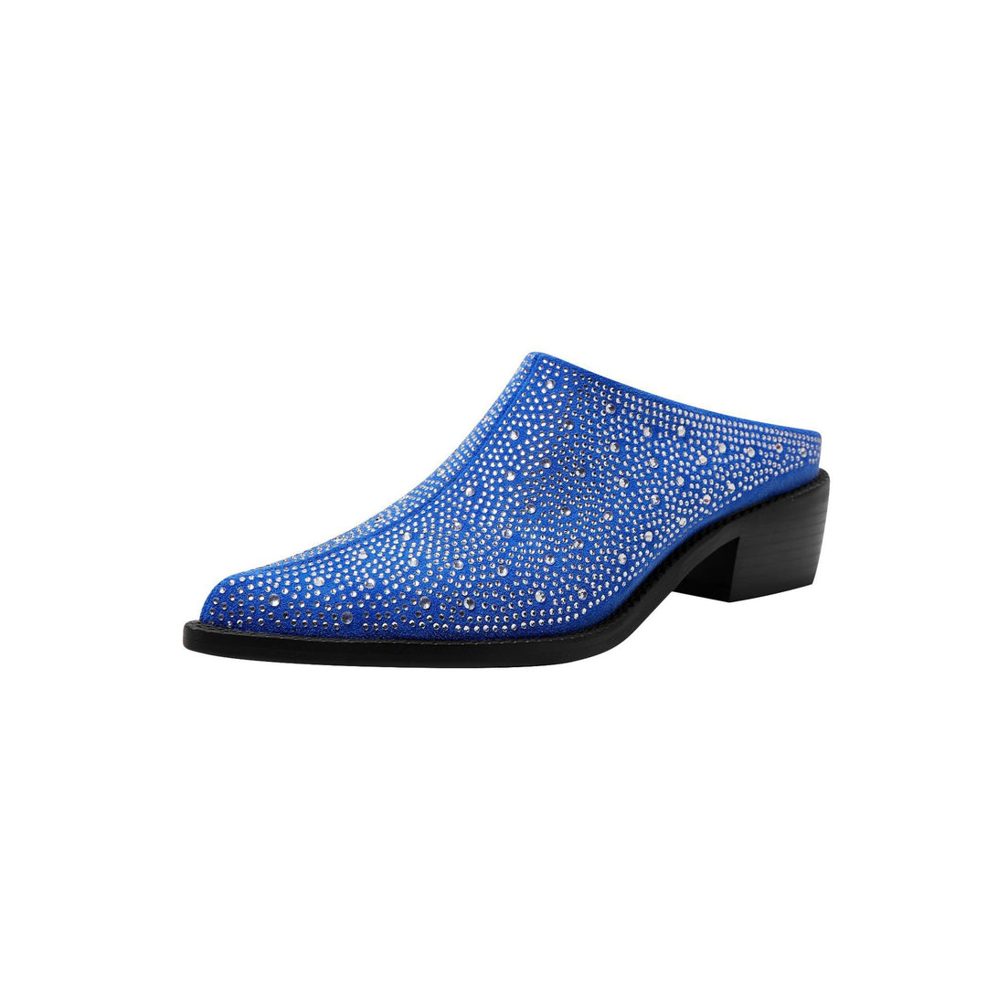 Femme Strass-besatte Mule Clogs Stilla