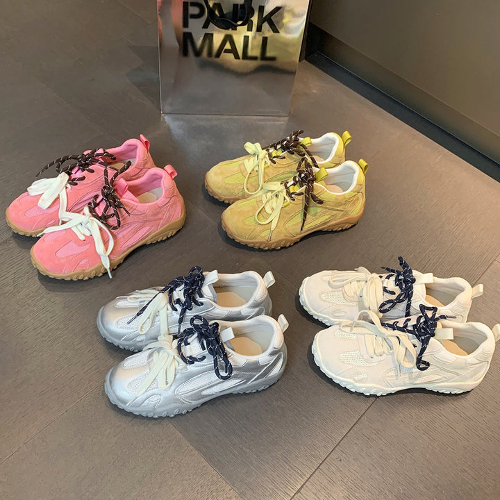 Dame Casual Athleisure Sneakers med åndbart mesh-design Stilla
