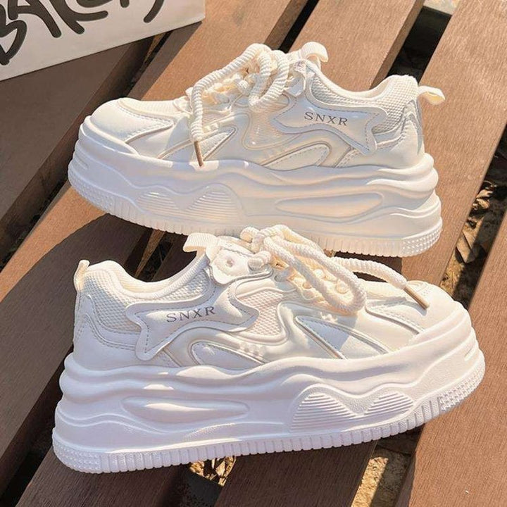 Dame Sneakers med støddæmpende såldesign og åndbart overmaterialekombination Stilla