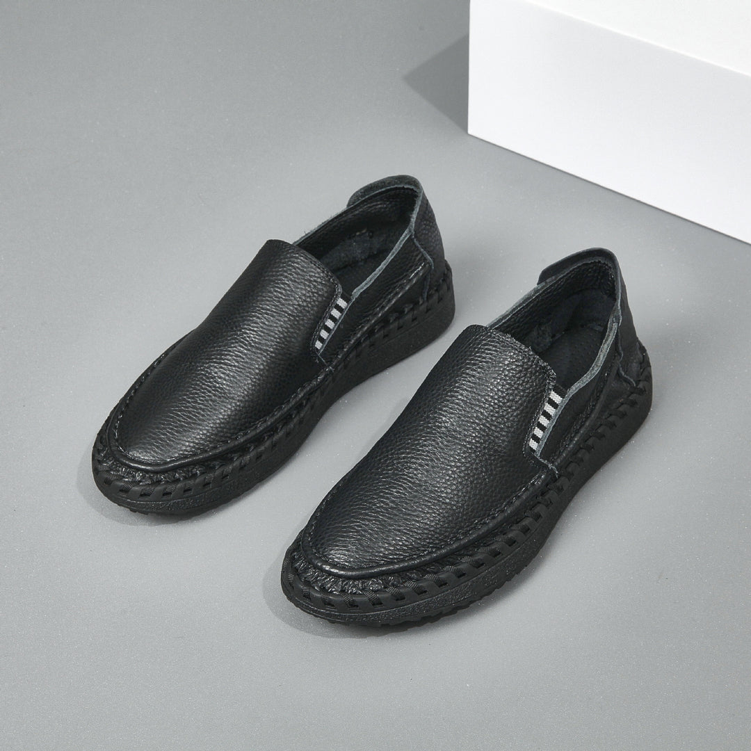 Femme Behagelige Læder Slipper Flats Stilla