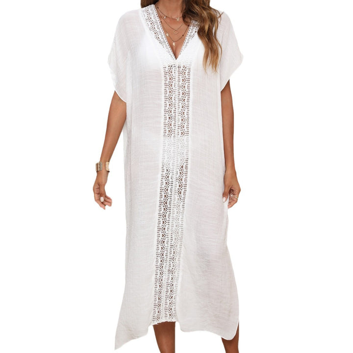Femme Elegante Hæklet Strand Kaftan Stilla