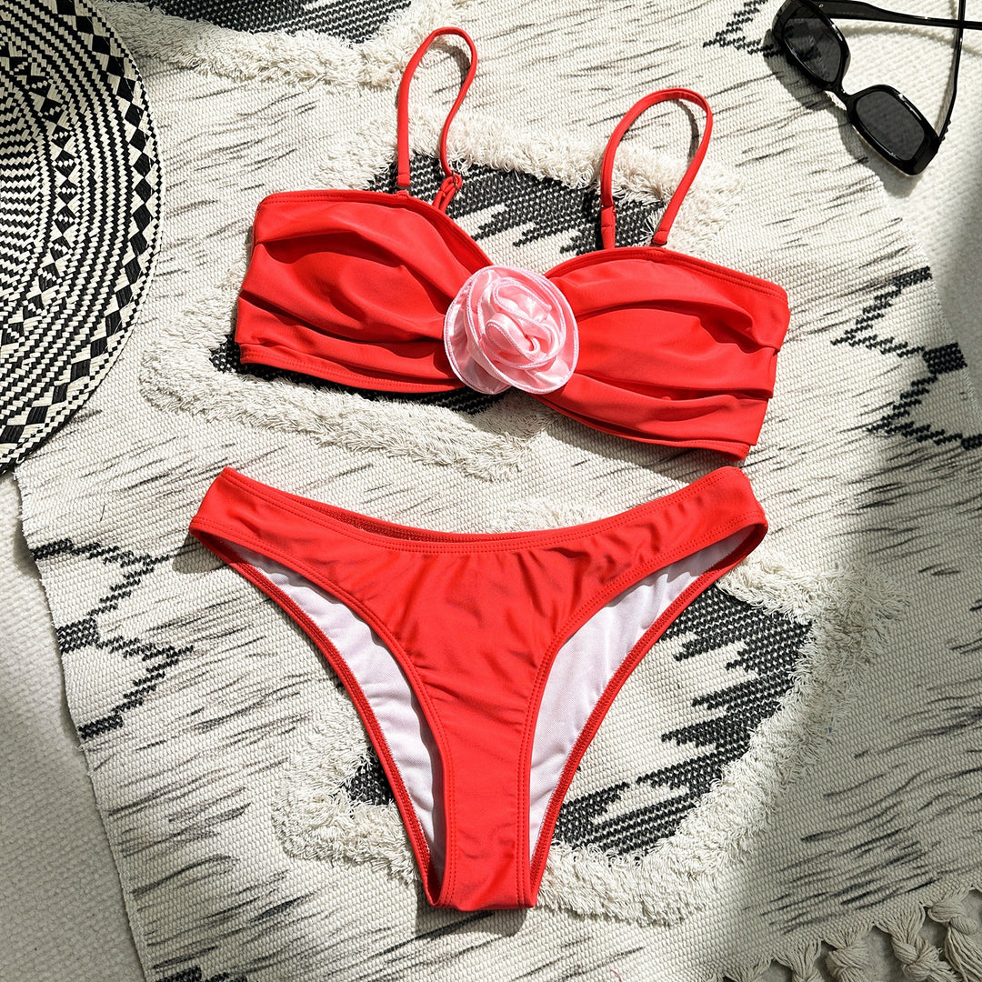 Femme Floral-dekoreret Bikini-sæt Stilla