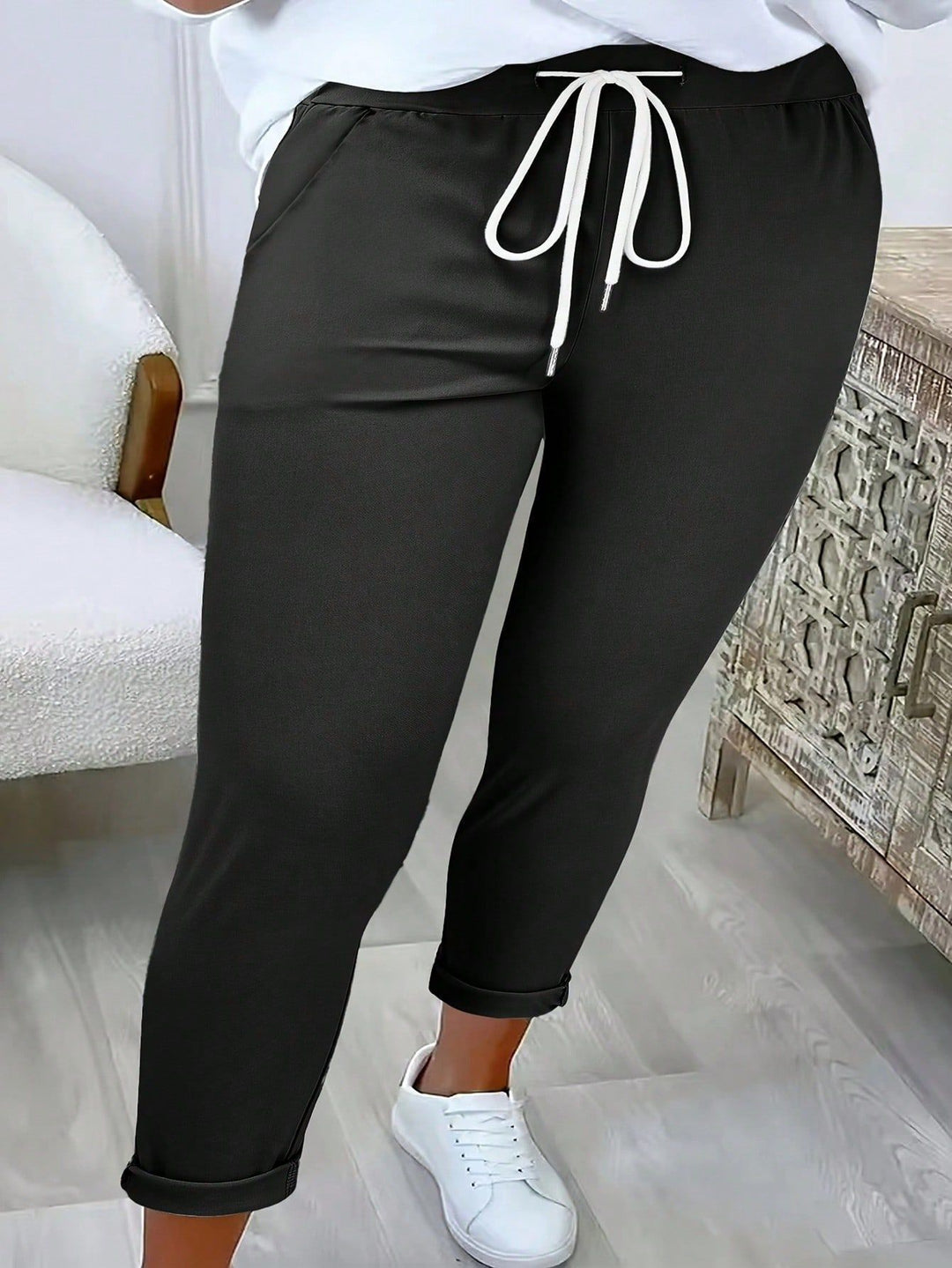 Dame fritids joggingbukser med elastisk talje Stilla