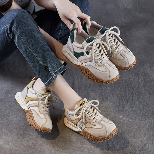 Dame Sporty Snøresneakers med holdbar gummisål Stilla