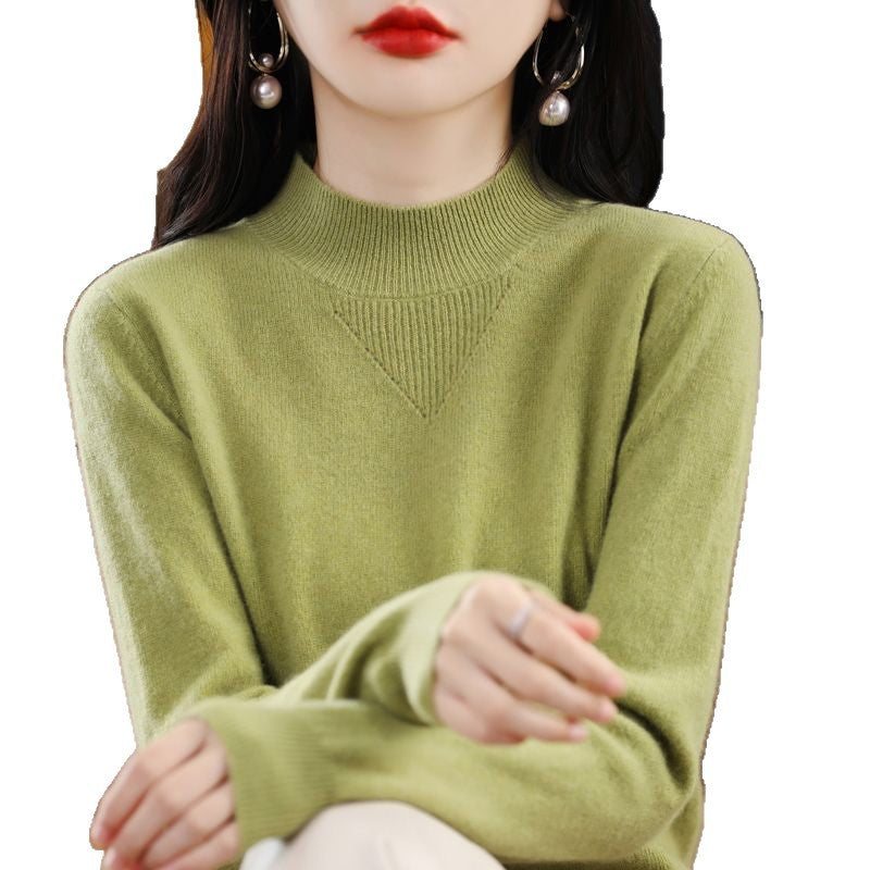 Damernes fine sweater med høj krave og elegante detaljer Stilla