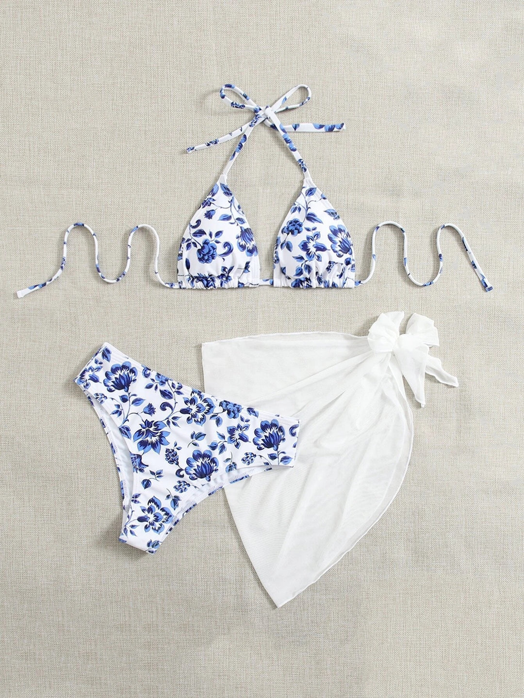 Dame Triangle Bikini Sæt Stilla 1750839704